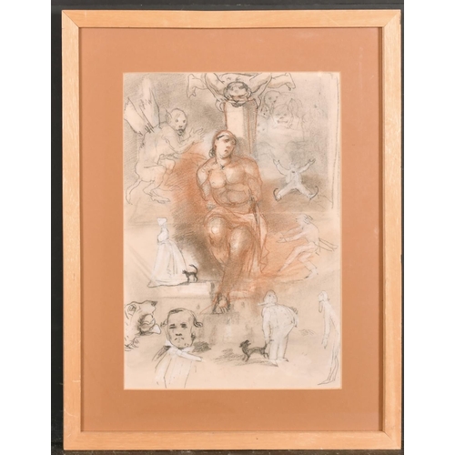 182 - Bryan Edward Duppa (1804-1866) Irish. Study of a Naked Figure, Charcoal, 10.25” x 8.75” (26 x 22.2cm... 