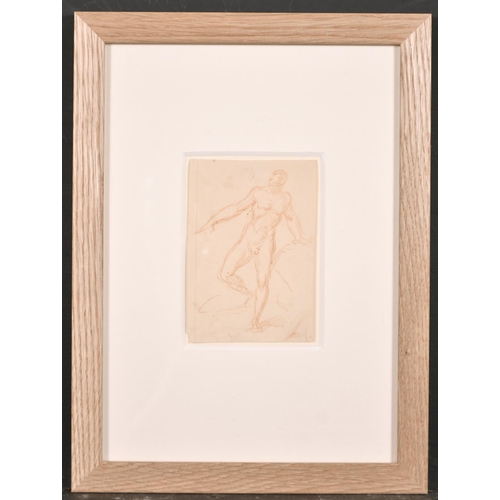 27 - Attributed to Jean-Honore Fragonard (1732-1806) French. Study of Naked Figures, Sanguine, 5” x 4” (1... 