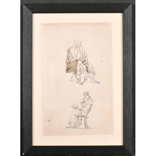 28 - 19th Century English School. A Study of Classical Lamps, Pencil and Wash, 7” x 4.5” (17.7 x 11.4cm) ... 