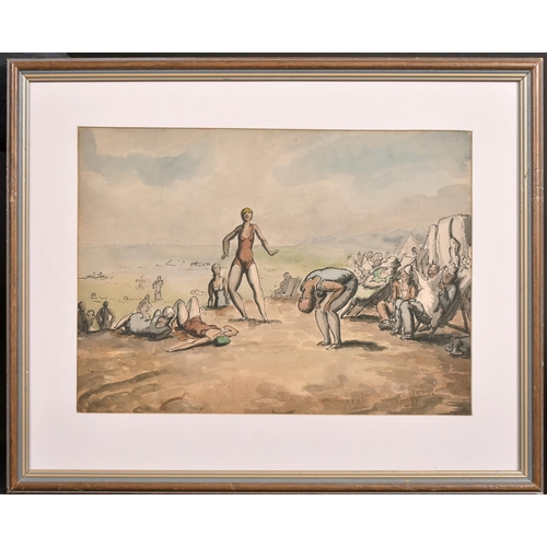 310 - Harold Hope Read (1881-1959) British. ‘What a Nice View’, Watercolour and Ink, 10.5” x 14.75” (26.7 ... 