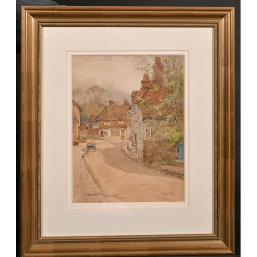 313 - Wilfred William Ball (1853-1917) British. “Knock Hundred Row, Midhurst”, Watercolour, Signed, Inscri... 