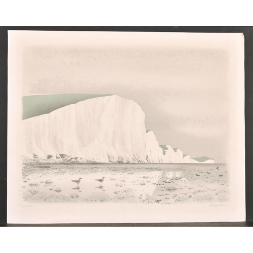 332 - David Gentleman (1930-    ) British. ‘White Cliffs of Dover’, Lithograph, Signed in Pencil, Unframed... 