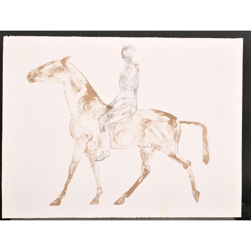 335 - Elisabeth Frink (1930-1993) British. “The Grey Rider”, Lithograph, Unframed 23” x 31” (58.4 x 78.7cm... 