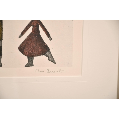 388 - Clare Bassett (1954-    ) British. “Out of Step”, Lithograph, Signed, Inscribed and Numbered 20/20 i... 