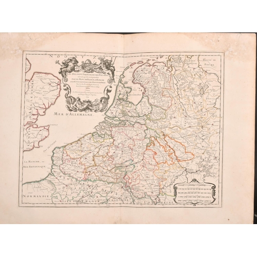 4 - After Guillaume Sanson de Abbeville (1633-1703) French. “Les Dix-Sept Provinces des Pays-Bas”, Map, ... 