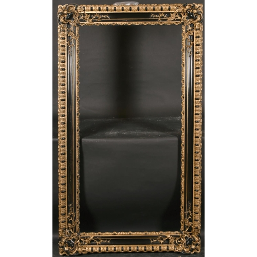 401 - 19th Italian School. A Gilt and Black Painted Composition Frame, rebate 55” x 27.5” (139.7 x 70cm)