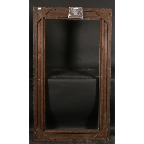 401 - 19th Italian School. A Gilt and Black Painted Composition Frame, rebate 55” x 27.5” (139.7 x 70cm)