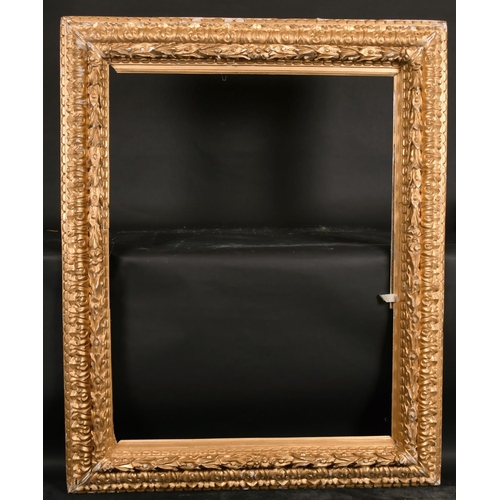 405 - 18th Century Italian School. A Carved Giltwood Frame, rebate 47.5” x 36” (120.7 x 91.5cm)