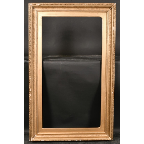 409 - 19th Century English School. A Gilt Composition Frame, Arched (horizontal) rebate 42” x 22.5” (106.8... 