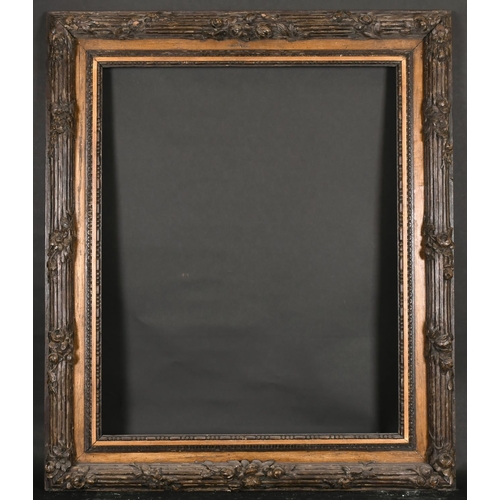 433 - 18th Century European School. A Stripped Carved Wood Frame, with a later gilt strip, rebate 32” x 25... 