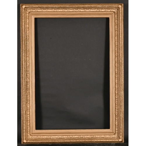 438 - 19th Century English School. A Gilt Composition Frame, rebate 30.5” x 20.5” (77.5 x 52cm)