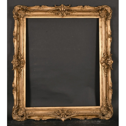 455 - 19th Century European School. An Elaborate Gilt Composition Frame, with swept and pierced centres an... 