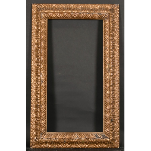 463 - 20th Century Italian School. A Carved Giltwood Frame, rebate 28” x 14” (71 x 35.5cm)