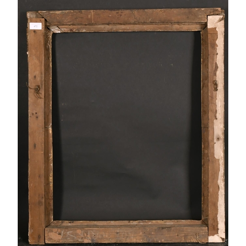 472 - 18th Century English School. A Carved Giltwood Frame, rebate 26” x 20.5” (66 x 52cm)