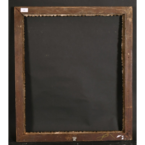 481 - 18th Century Italian School. A Carved Giltwood Frame, rebate 24.75” x 21” (62.8 x 53.3cm)