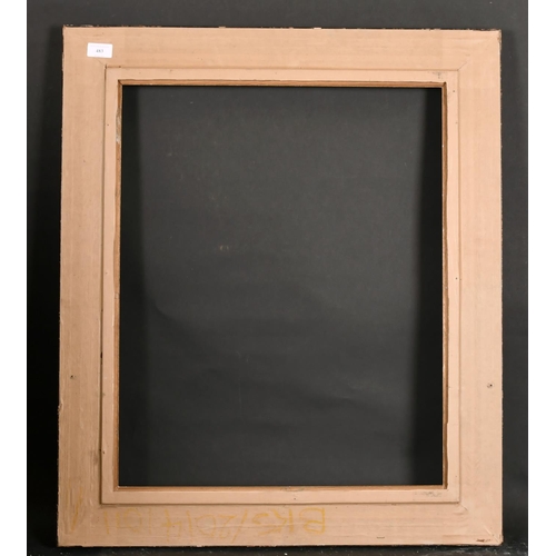 483 - 20th Century English School. A Black and Red Composite Frame, with a gilt slip, rebate 24.5” x 20” (... 