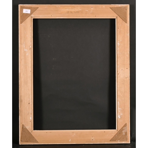 493 - 20th Century English School. A Gilt Composition Frame, with swept centres and corners, rebate 24” x ... 