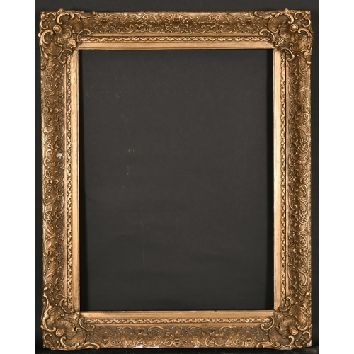 495 - 19th Century English School. A Gilt Composition Frame, with swept corner, rebate 24” x 18” (61 x 45.... 