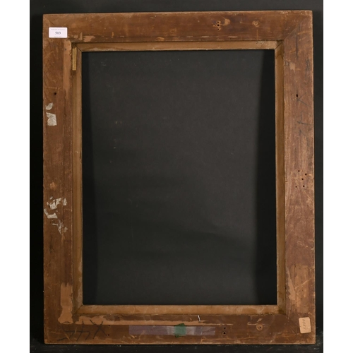 503 - 19th Century Italian School. A Carved Giltwood Frame, rebate 22” x 16.5” (55.8 x 42cm)