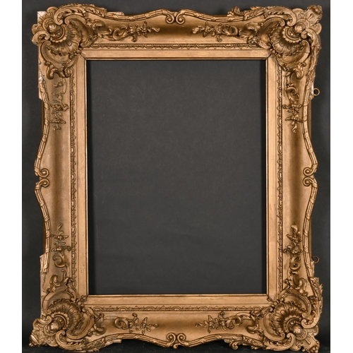 528 - 19th Century English School. A Gilt Composition Frame, with swept corners, rebate 18.5” x 14.25” (47... 