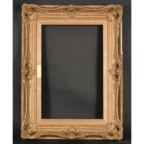 532 - 19th Century English School. A Gilt Composition Frame, with pierced and swept centres and corners, r... 