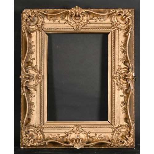 542 - Late 18th Century English School. A Gilt Composition Frame, with swept and pierced centres and corne... 