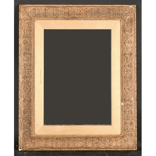 546 - 19th Century English School. A Gilt Composition Frame, with inset glass, rebate 15.5” x 11” (39.4 x ... 