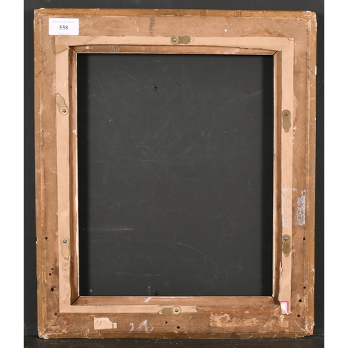 558 - 19th Century French School. A Gilt Composition Frame, rebate 13” x 10.5” (33 x 26.7cm)