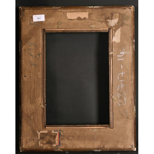 563 - 19th Century French School. A Gilt Composition Frame, with swept corners, rebate 12.5” x 8.5” (31.7 ... 