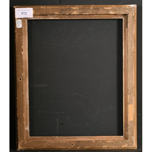 572 - 19th Century French School. A Gilt Composition Frame, rebate 10.75” x 8.75” (27.3 x 22.3cm)