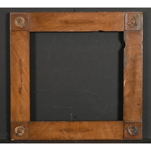 581 - Early 19th Century English School. A Wooden Frame with Gilt Metal Wreath Corners, rebate 9.75” x 9.5... 