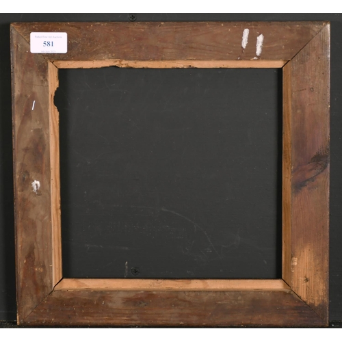 581 - Early 19th Century English School. A Wooden Frame with Gilt Metal Wreath Corners, rebate 9.75” x 9.5... 