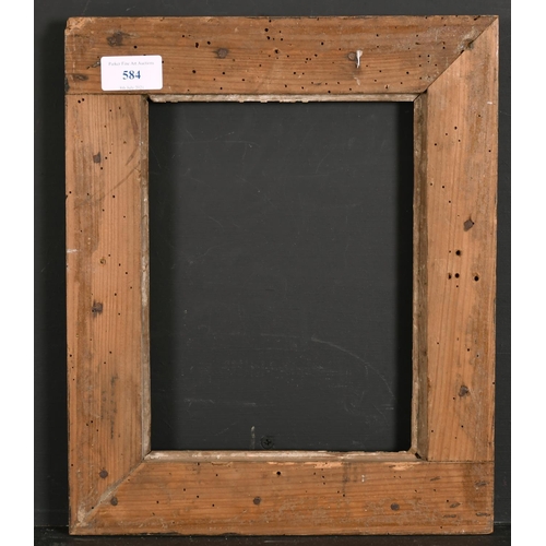 584 - 19th Century French School. A Green Painted and Gilt Frame, rebate 9” x 7” (22.8 x 17.8cm)