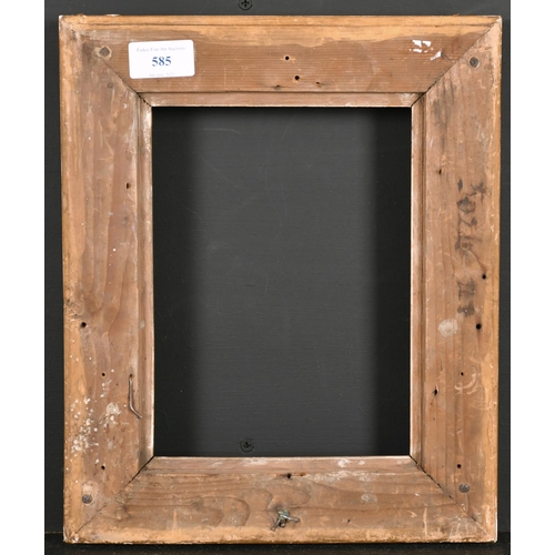 585 - 19th Century French School. A Gilt Composition Frame, with swept corners, rebate 8.75” x 6.5” (22.2 ... 