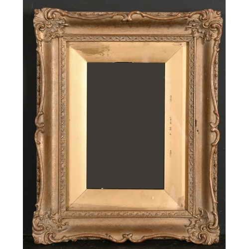 589 - 19th Century English School. A Gilt Composition Frame, with inset glass, rebate 8” x 5” (20.2 x 12.7... 