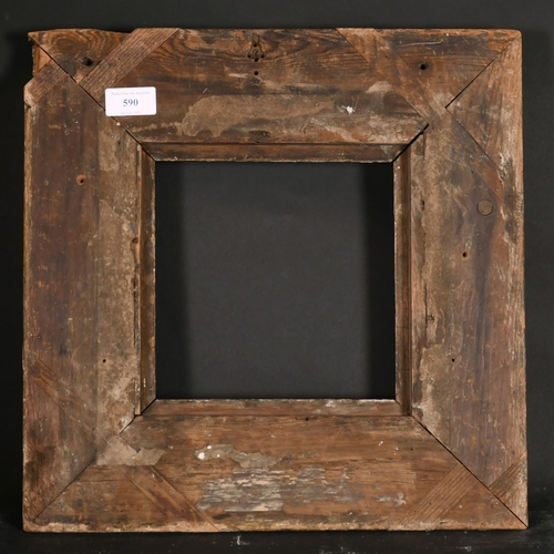 590 - 19th Century English School. A Carved Giltwood Frame, rebate 7.5” x 7.5” (19 x 19cm)