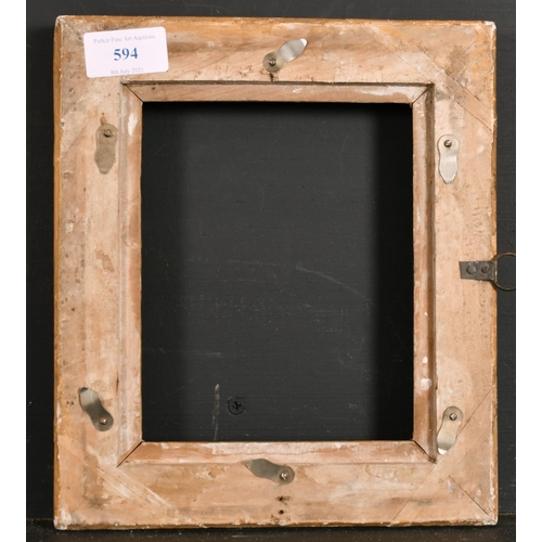 594 - 19th Century French School. A Gilt Composition Frame, rebate 6.75” x 5.5” (17.2 x 14cm)