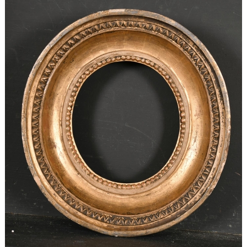 595 - 18th Century French School. A Gilt Composition Frame, Oval, rebate 6” x 5.5” (15.2 x 14cm)