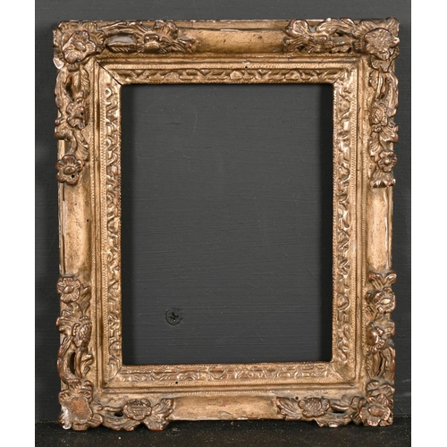 596 - Late 18th Century French School. A Carved Giltwood Louis Frame, rebate 6” x 4.5” (15.2 x 11.4cm)