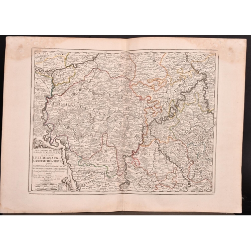 6 - After Jean-Baptiste Nolin (1657-1725) French. “Le Luxembourg et L’Archeveche de Treves”, Map, Unfram... 