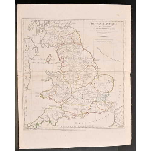 7 - John Horsley (1685-1732) British. “Britanniae Antiquae Tabula Geographica ex Evi Romani Monumentis”,... 