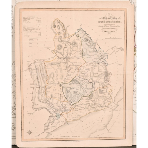 7 - John Horsley (1685-1732) British. “Britanniae Antiquae Tabula Geographica ex Evi Romani Monumentis”,... 