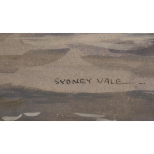 110 - Sydney Vale (1916-1991) British. A Coaster at Dusk, Watercolour, Signed, 17.5