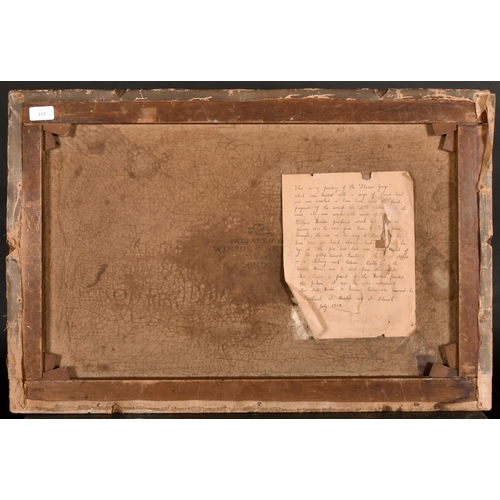 113 - 19th Century English School. The Shipwreck of Schooner George, Oil on Canvas, Inscribed on a label v... 