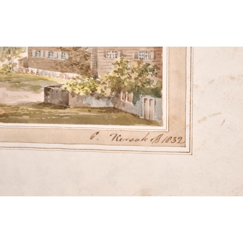 190 - G. Kensakoff (19th Century) European. An Alpine Landscape, Watercolour, Signed and Dated 1832, Unfra... 