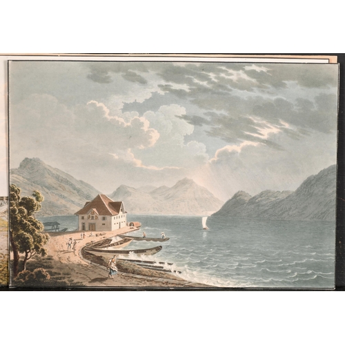 192 - 19th Century European School. Figures by a Tyrolean Chalet, Watercolour, Unframed 7.75
