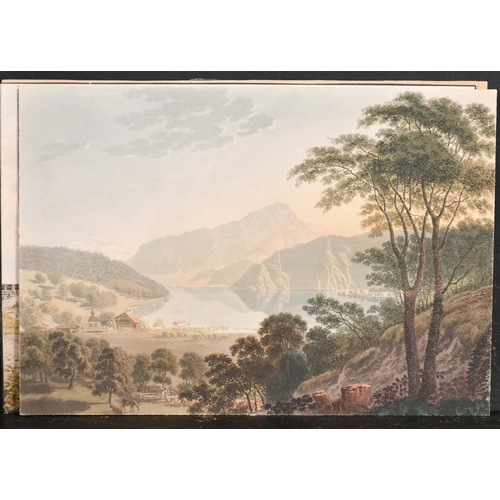 192 - 19th Century European School. Figures by a Tyrolean Chalet, Watercolour, Unframed 7.75