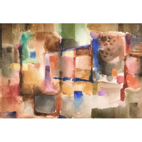 193 - Endne Hevezi (1923-2017) Hungarian. Colours in the Park, Watercolour, Signed and Dated '69 in Pencil... 