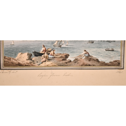 203 - Anton Schranz (1769-1839) Maltese. A Set of Six Views of Malta, Corfu and Ithaca, Watercolour, Inscr... 