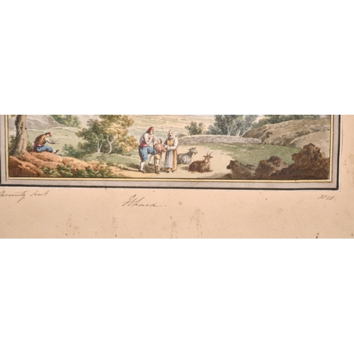 203 - Anton Schranz (1769-1839) Maltese. A Set of Six Views of Malta, Corfu and Ithaca, Watercolour, Inscr... 